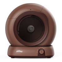 Poopy Nova Pro automatische kattenbak in Mocca Brown - productfoto 3