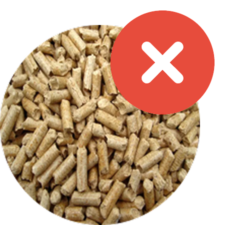 Houtvezels met lange strengen