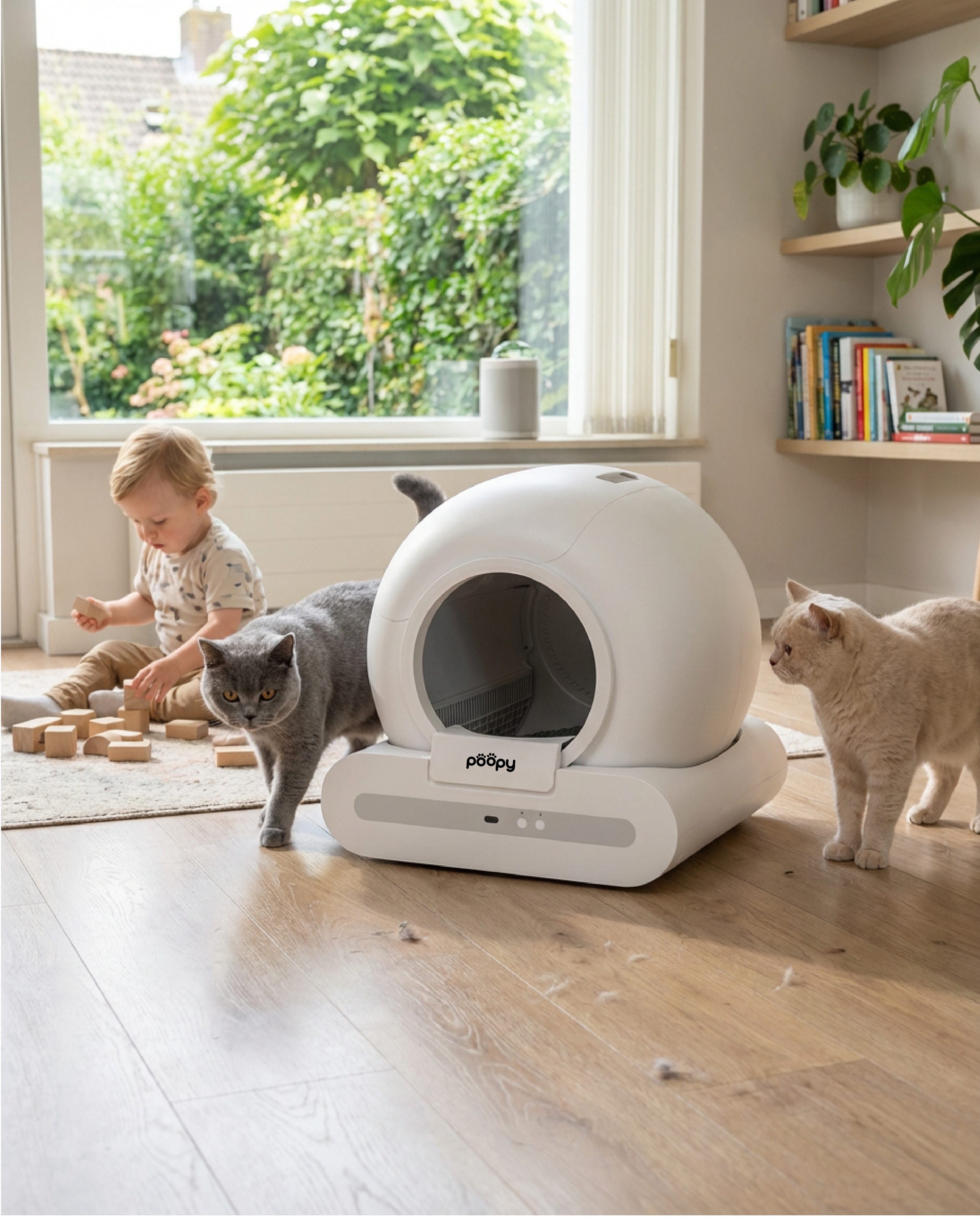 Less mess around the litter box